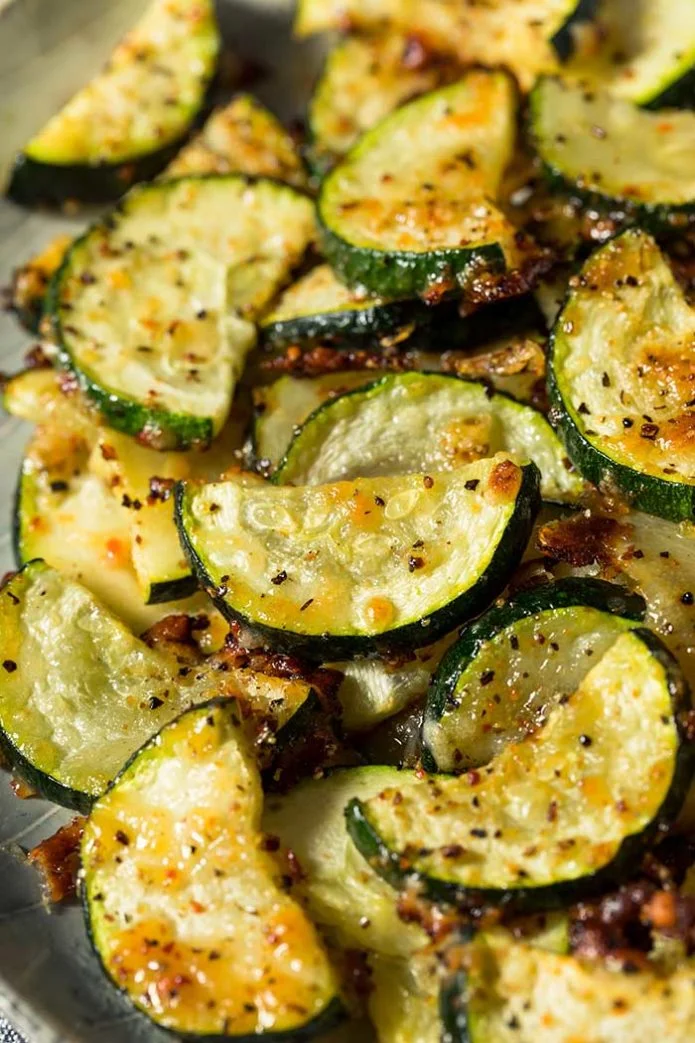 roasted zucchini slices