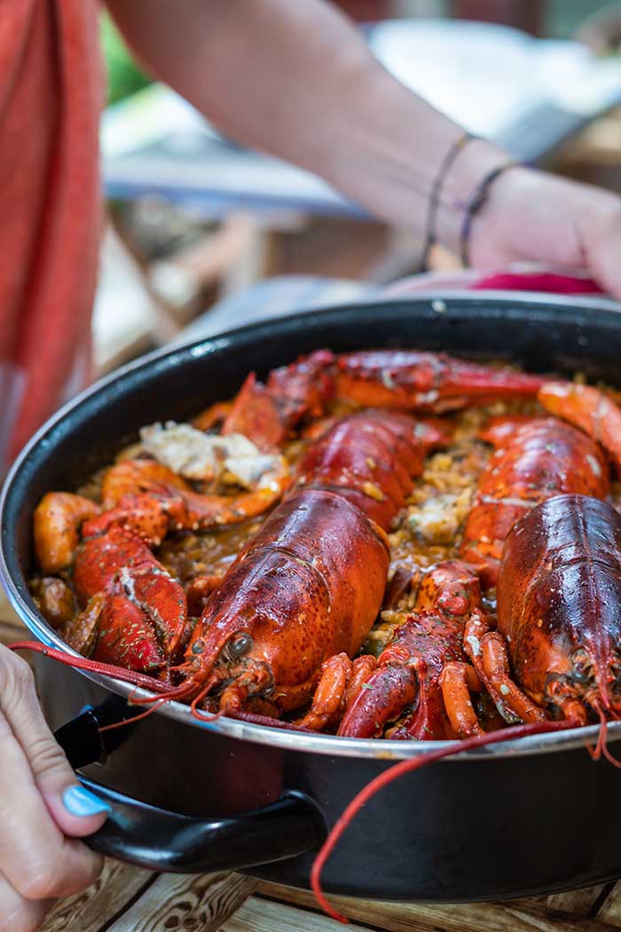 spanish lobster paella
