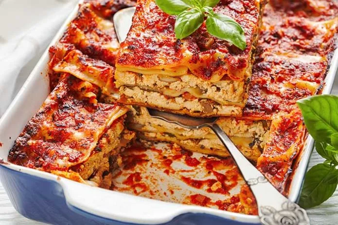 tofu cashew cheese vegan lasagna