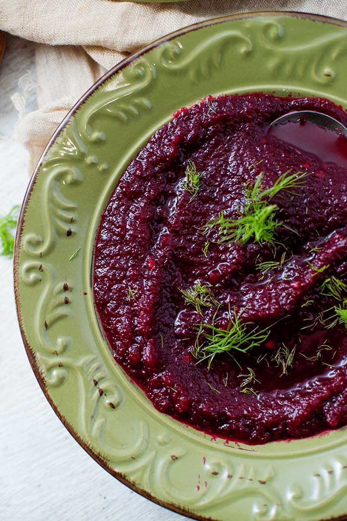 vegan beet and funnel soup recipe