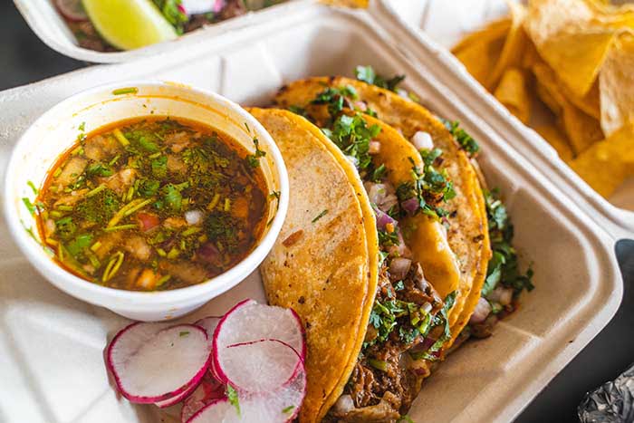 vegan jackfruit birria tacos