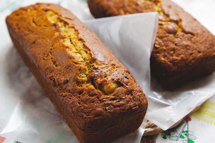 vegan zucchini bread loaf